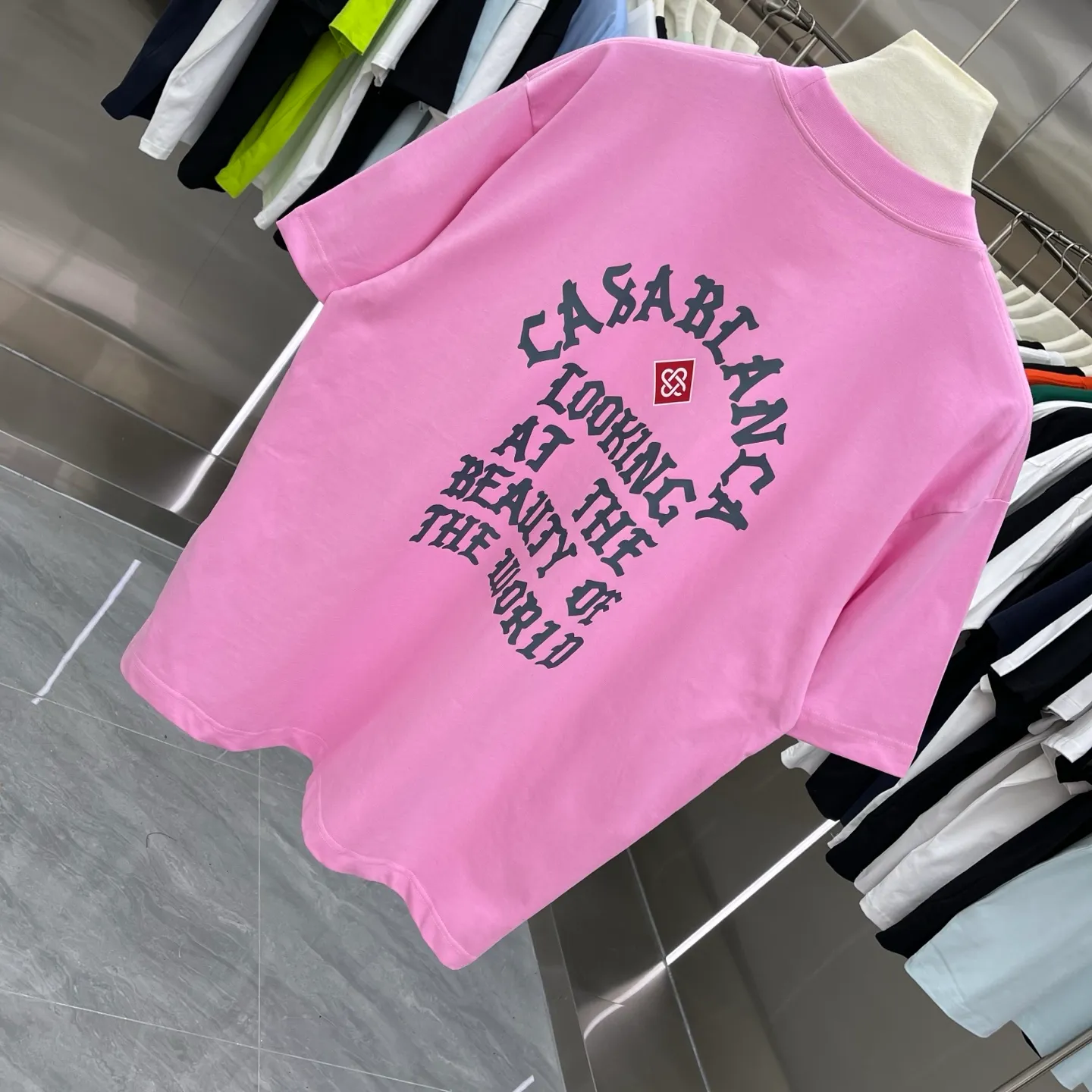 New Arrival Casablanca Classic Series T ～ ， ， 。 ， Classic ， In Stock ！ ：White Black Pink Orange （5 ） Size：S M L XL XXL